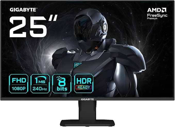 GIGABYTE 24.5¨ GS25F2A 240Hz 1Ms HDMI DisplayPort Adaptive-Sync SS IPS Full HD Gaming Monitör