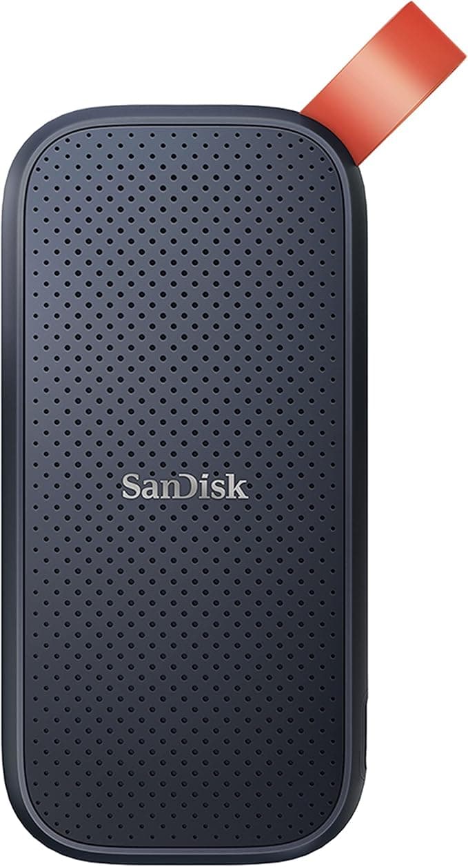 SanDisk 1 TB Taşınabilir SSD, 800 MB/s'ye kadar hızlar, USB 3.2 Gen 2, Harici NVMe, Sağlam Kauçuk Kanca, Updated Firmware, Gri