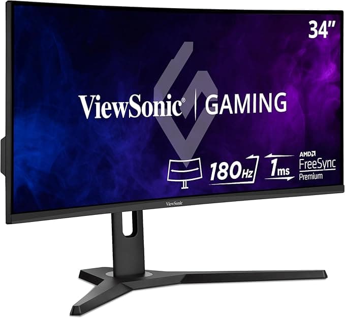 ViewSonic VX3418-2KPC 34” WQHD, VA, 144HZ, 1MS, Adaptive Sync, 2xHDMI, 2xDP, HDR10, Kavisli Ultra Geniş Oyun Monitörü (21:9)