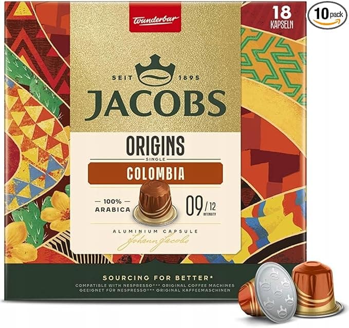 JACOBS Origins Colombia Kapsül Kahve, 18 Adet