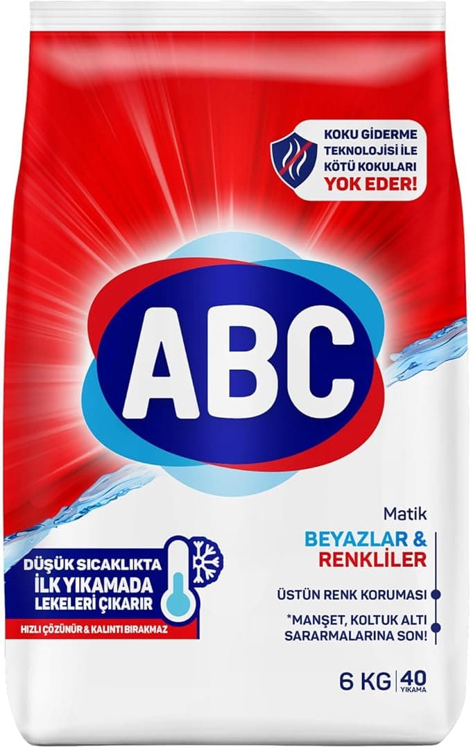 ABC MATİK BEYAZLAR & RENKLİLER 6 KG*1