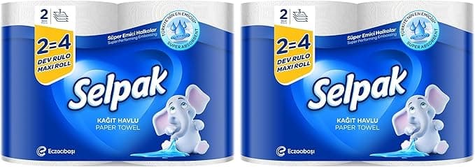 Selpak Kağıt Havlu Dev Rulo 2:4 2li paket