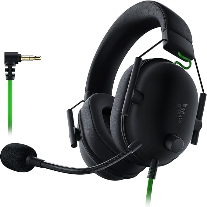 Razer BlackShark V2 X - Premium Espor Oyun Kulaklığı (50mm Sürücü Kablolu Kulaklık, PC, Mac, PS4, Xbox One ve Switch için Gürültü Önleyici) Siyah