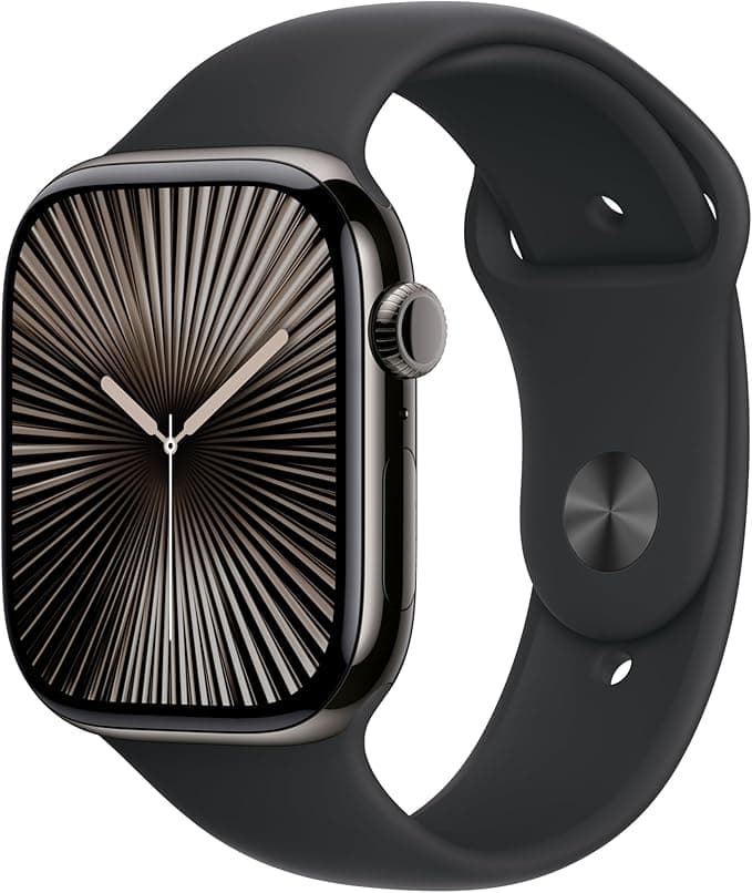 Apple Watch Series 10 GPS + Cellular 46 mm Arduvaz Kasa Akıllı Saat ve Siyah Spor Kordon - M/L. Fitness Takibi, EKG uygulaması, Hep Açık Retina Ekran, Suya Dayanıklı Tasarım