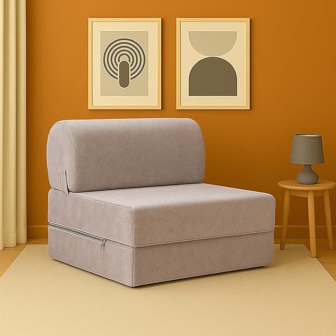 homedius Magic Katlanır Yataklı Koltuk Açık Gri Tek
