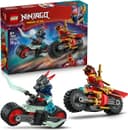 LEGO NINJAGO Kai’nin Motosiklet Hız Yarışı 71838-6 Yaş Üzeri Kız ve Erkek Çocuklar için Kai'nin Yarış Motosikleti ile İfrit Motosikleti ve 2 Minifigür İçeren Yaratıcı Oyuncak Yapım Seti (79 Parça)