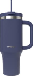 Contigo Üniseks Yetişkin Streeterville Tumbler Pipetli Yalıtımlı Su Şişesi, 1.2L, Mavi
