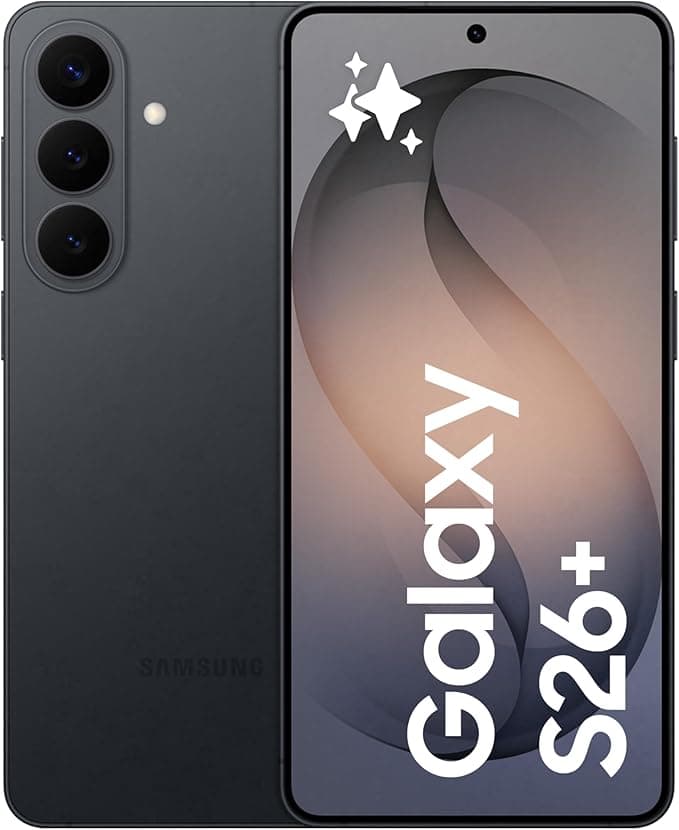 Samsung Galaxy S26Plus Siyah, 256GB Depolama, Yapay Zeka Telefonu, 12GB Bellek, Özelleştirilmiş AP, Photo Assist, 50MP Kamera, 4900mAh Pil