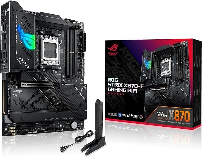 Asus ROG STRIX X870-F GAMING WIFI AMD X870 Soket AM5 DDR5 8000+(OC) MHz ATX Gaming (Oyuncu) Anakart