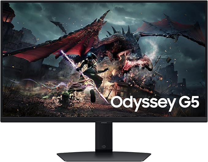 Samsung Odyssey G5 LS27DG502EUXUF, 27" inç IPS, QHD, 2560 x 1440, 2K, 1ms, 180Hz, DisplayHDR 400, FreeSync, Oyuncu Monitörü