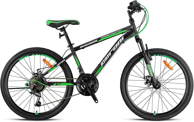 Geroni MAGNUM - 20" - MTB - 10' - 21 Vites - V.B - Mat Siyah-Kırmızı/Gri