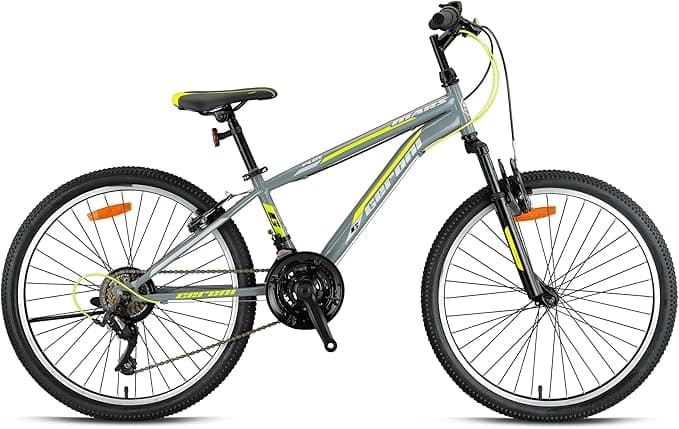 GERONI MARS PLUS - 20" - MTB - 10' - 21 Vites - V.B - Parlak Gri-Neon Sarı/Gri
