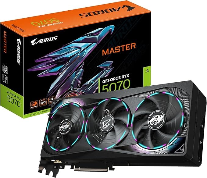 GIGABYTE VGA NVIDIA 12GB GDDR7 RTX5070 AORUS MASTER GV-N5070AORUS M-12GD