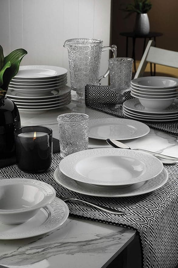 Kütahya Porselen Açelya 24 Parça 6 Kişilik Yemek Seti