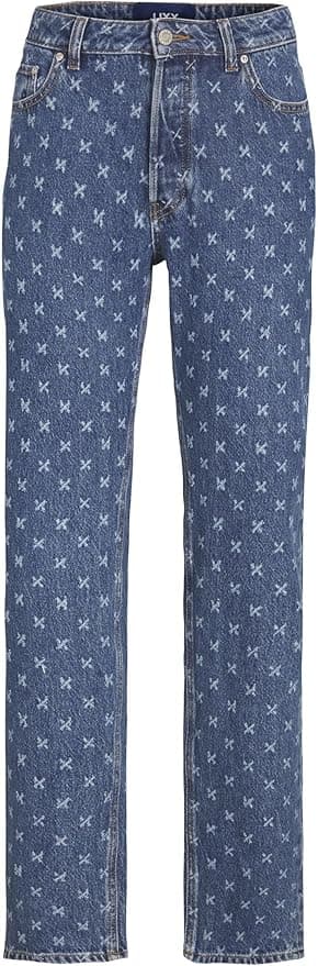 JACK & JONES JJXX JXSEOUL STRA MW LASER JEANS R3042 DNM Jean Kadın