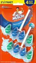 Mr Muscle Klozet Blok 2'Li Marine, 77.2G 1 Paket (1 x 122 g)